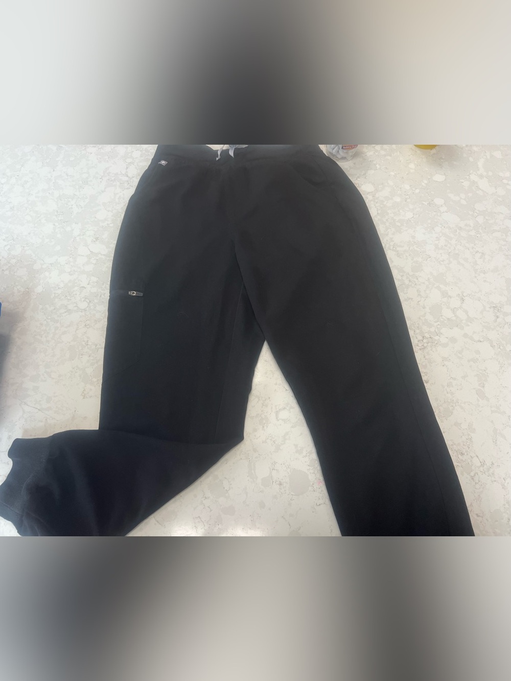 Figs Black Drawstring Jogger Pants